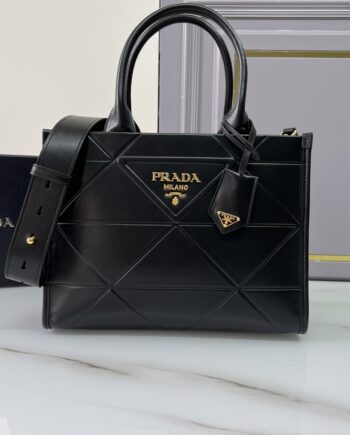 PRADA 1BA379 Small Leather Prada Symbole Bag With Topstitching