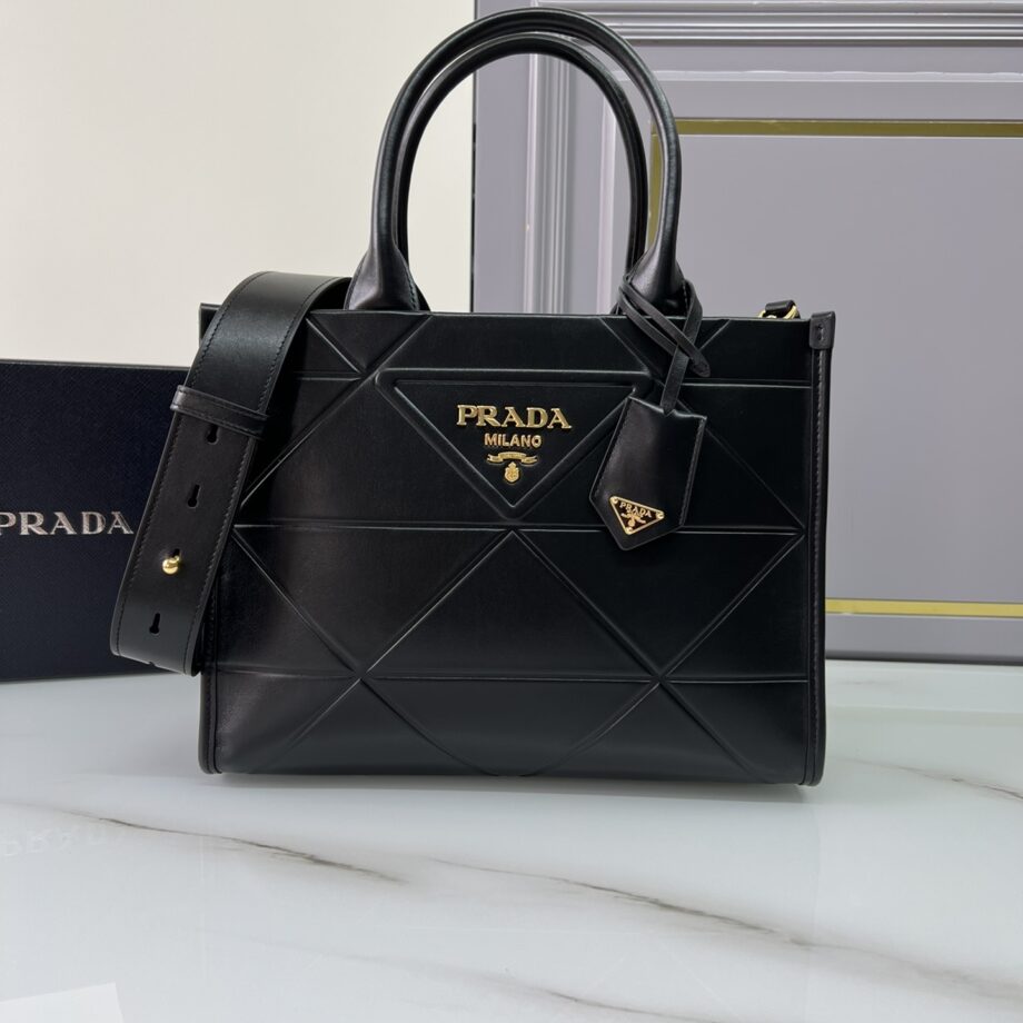 PRADA 1BA379 Small Leather Prada Symbole Bag With Topstitching