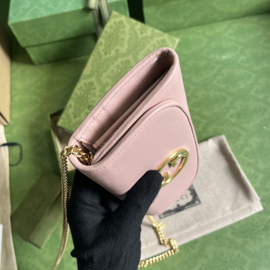 Gucci 725215 Pink Blondie Continental Chain Wallet