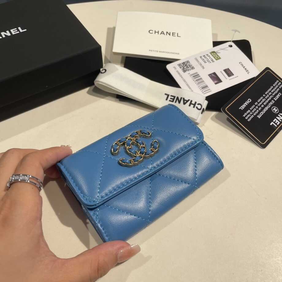 Chanel Blue 19 Wallet