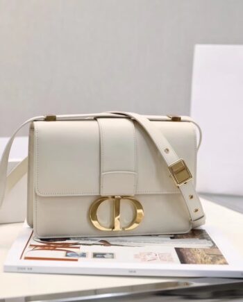 Dior M9203 White Smooth Calfskin 30 Montaigne Bag