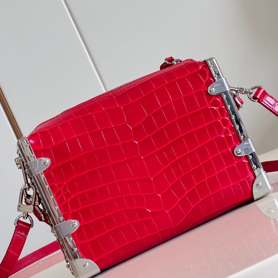 Louis Vuitton M21477 Red Nicolas Ghesqui èRe Classic Petite Malle Handbag