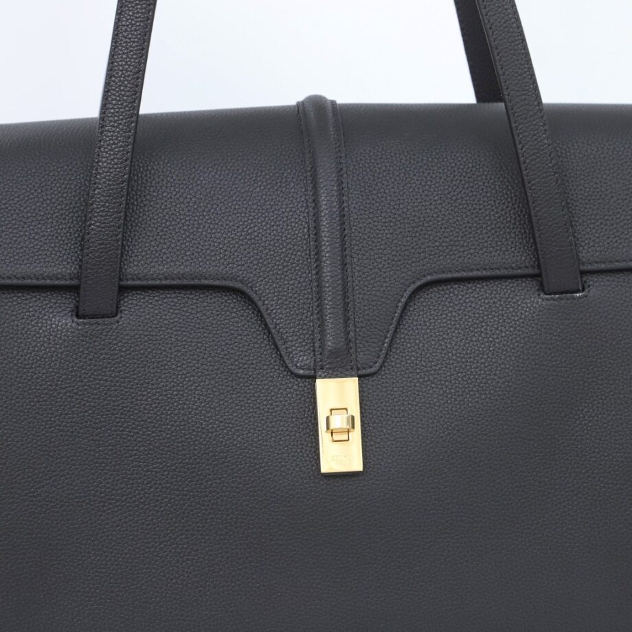 Celine 194043 Black Large Soft 16 Bag In Calfskin