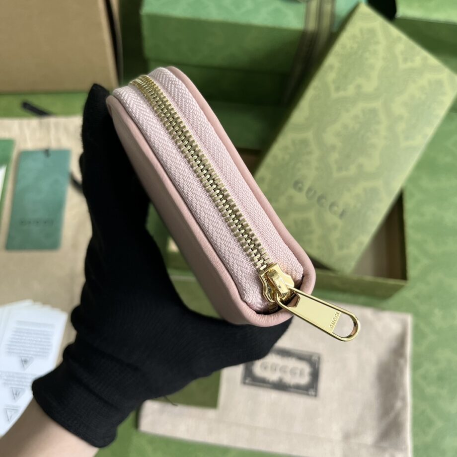 Gucci 725216 Pink Blondie Zip Around Wallet