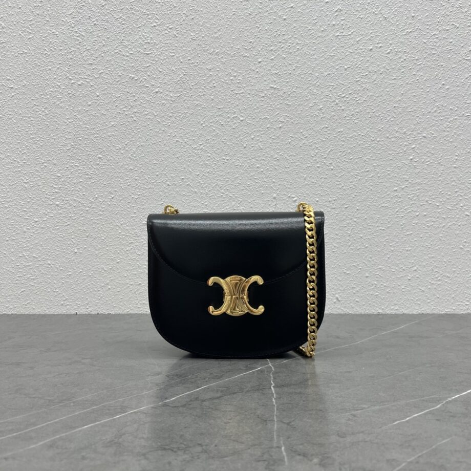 Celine 110973 Teen Chain Besace Triomphe In Shiny