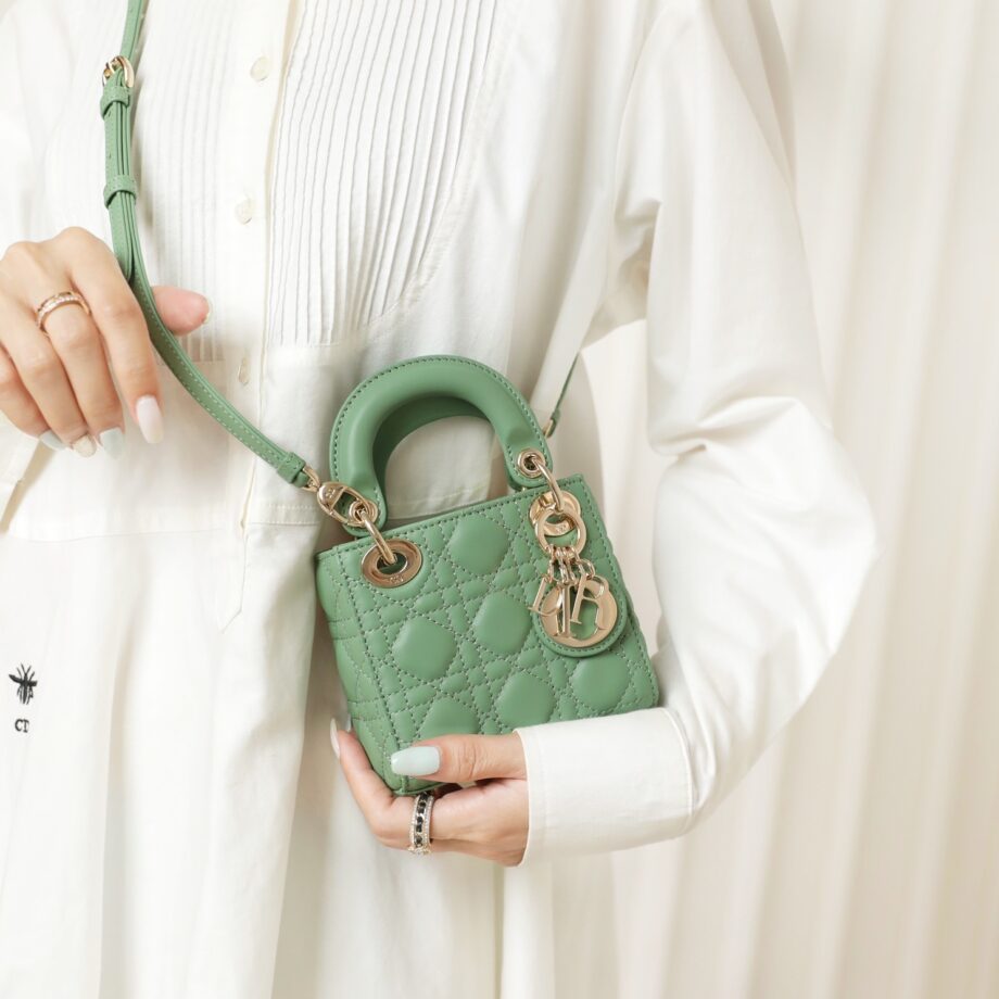 Dior S0856 Green Lady Dior Micro Bag