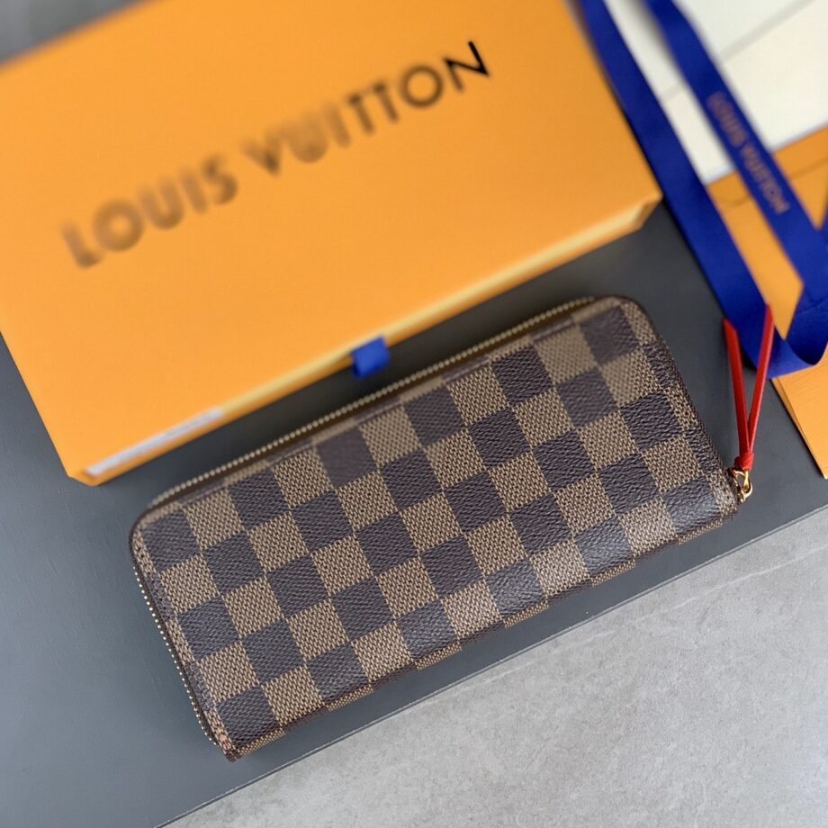 Louis Vuitton N60534 Brown Red Clemence Wallet