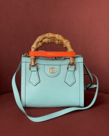 Gucci 702732 Light Blue Diana Mini Tote Bag