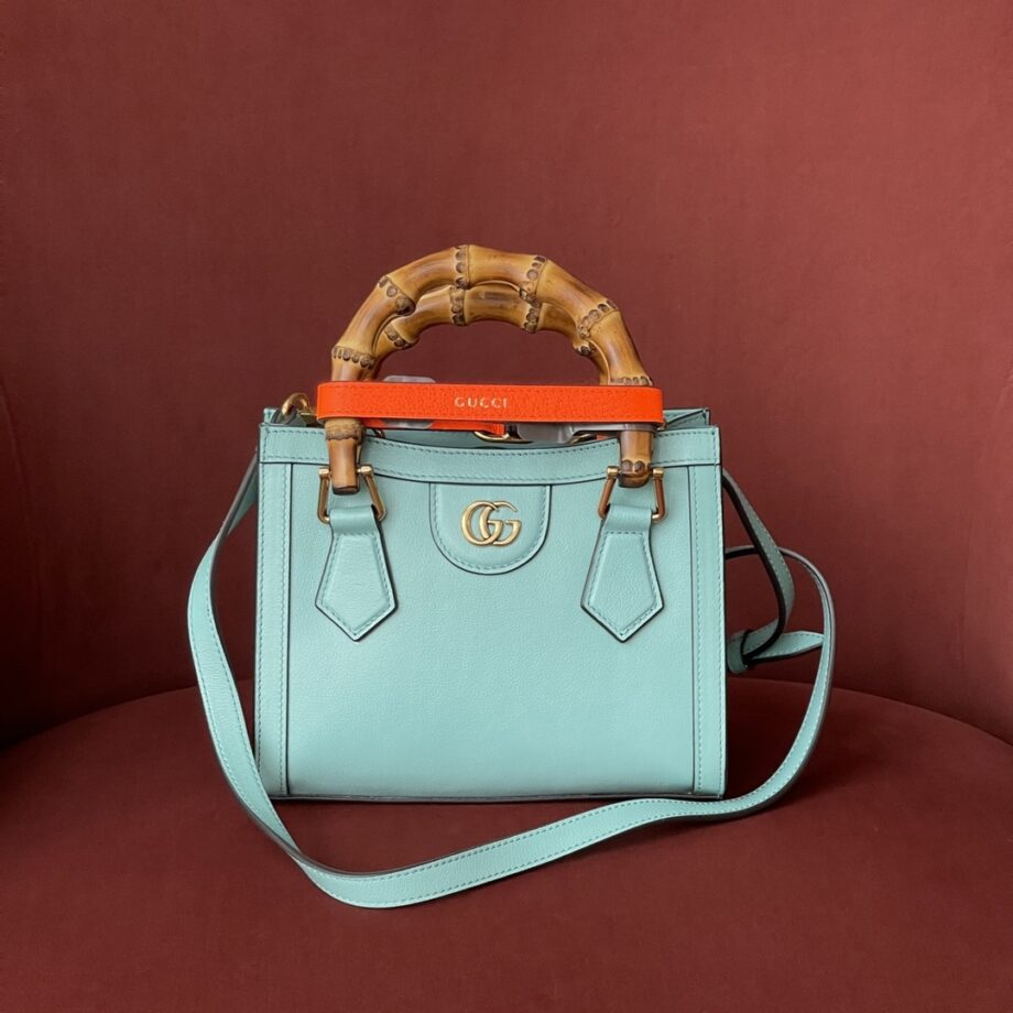 Gucci 702732 Light Blue Diana Mini Tote Bag