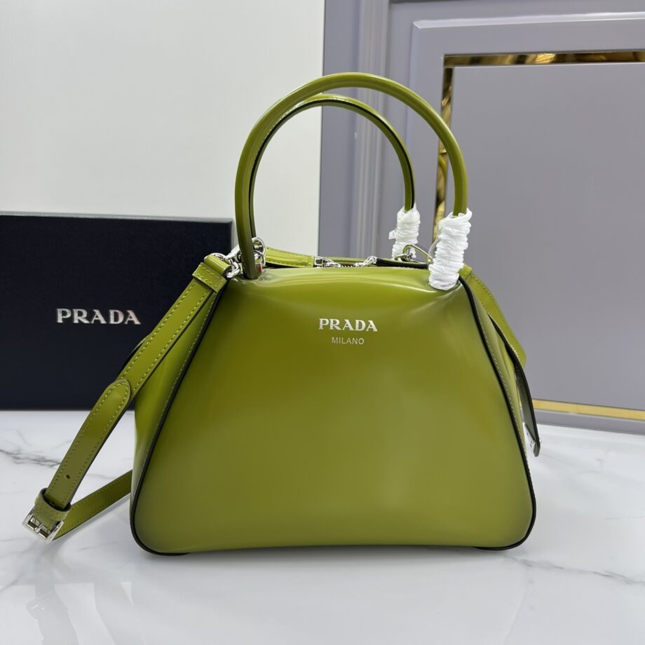 PRADA : 1BA366 Small Brushed Leather Prada Supernova Handbag