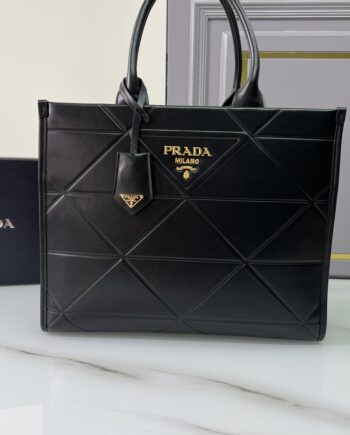 PRADA 1BA378 Medium Leather Prada Symbole Bag With Topstitching