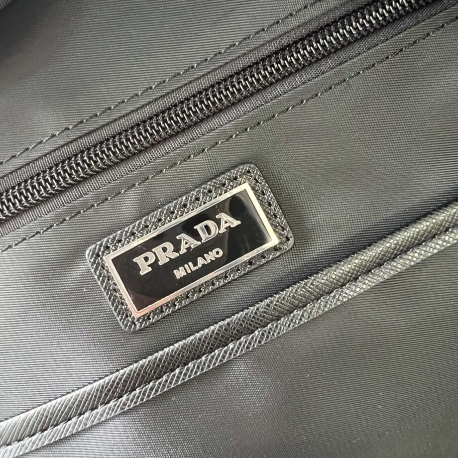 PRADA 2VZ025 Nylon Material & Saffiano Leather Handle Backpack