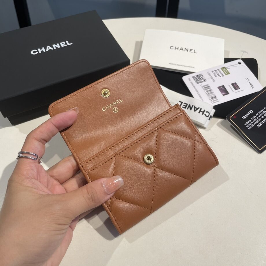 Chanel Brown 19 Wallet