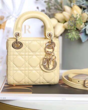 Dior S0856 Yellow Lady Dior Micro Bag