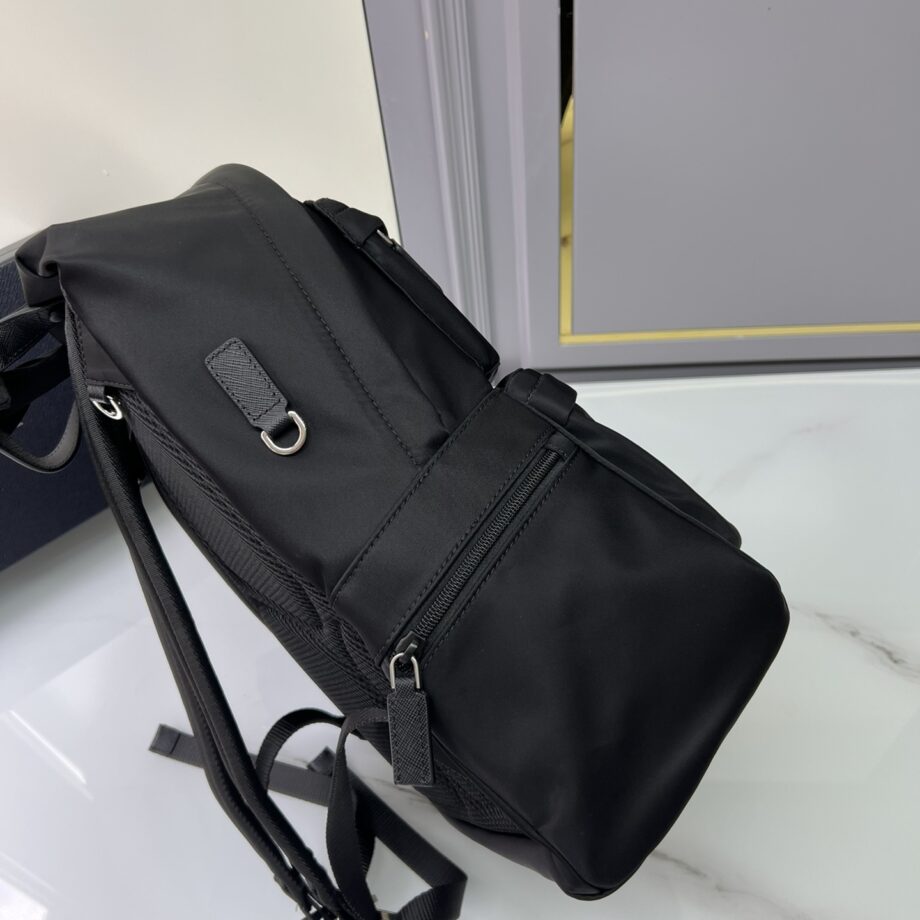 PRADA 2VZ025 Nylon Material & Saffiano Leather Handle Backpack