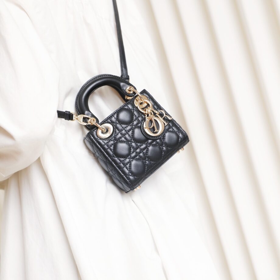 Dior S0856 Black Lady Dior Micro Bag