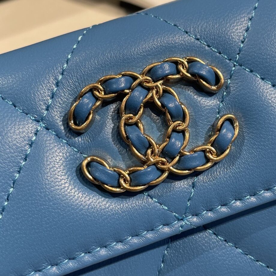 Chanel Blue 19 Wallet