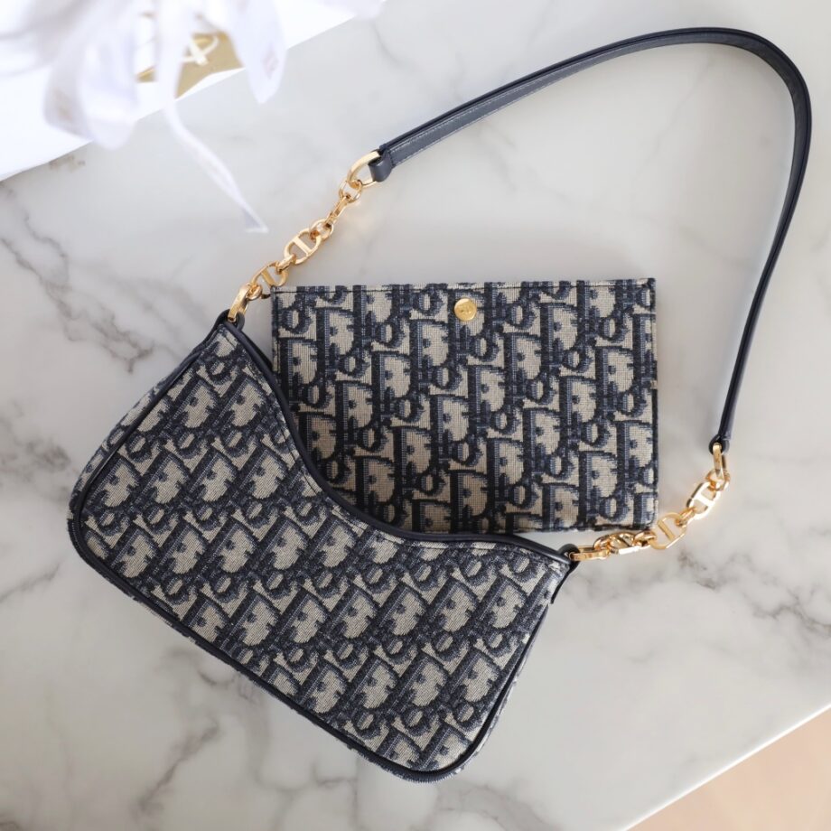 Dior Oblique Jacquard Chain Bag