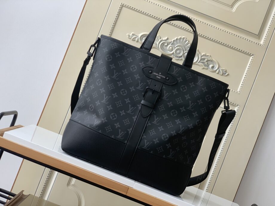 louis vuitton m45914 black saumur tote bag