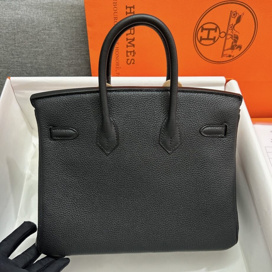 HermèS Birkin25 Black Togo Leather Hand-Stitched Birkin 25