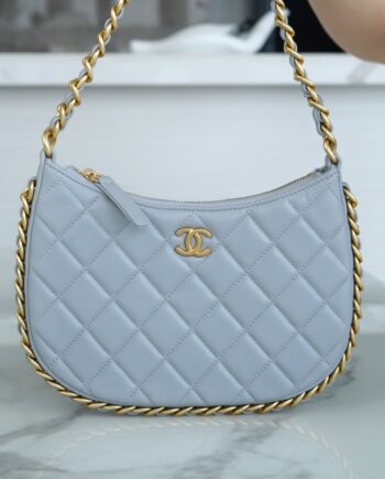 Chanel Light Blue Medium 22B Shoulder Bag