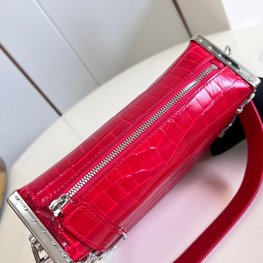 Louis Vuitton M21477 Red Nicolas Ghesqui èRe Classic Petite Malle Handbag