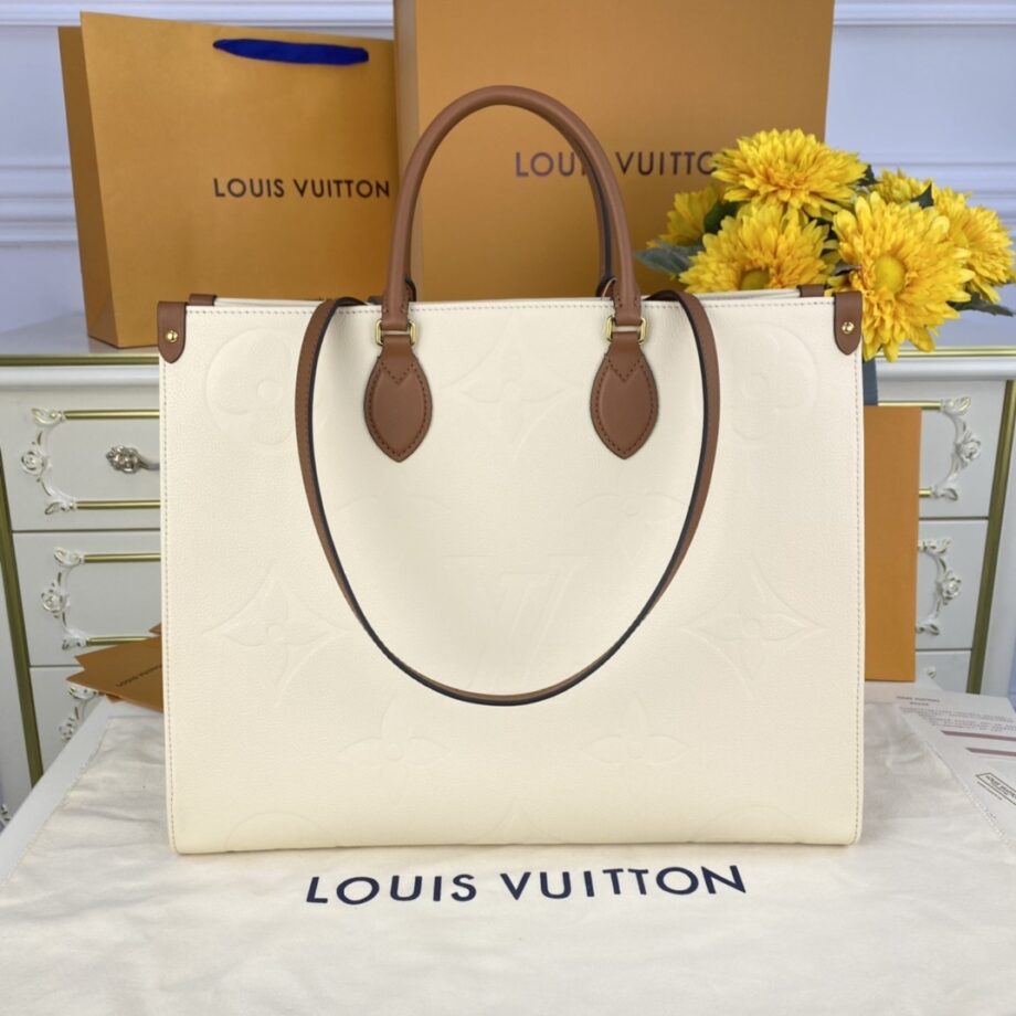 Louis Vuitton M44921 Milkshake White Onthego Gm Handbag