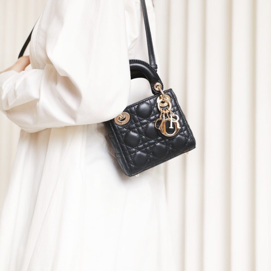 Dior S0856 Black Lady Dior Micro Bag