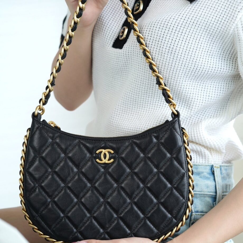 Chanel Black Medium 22B Shoulder Bag