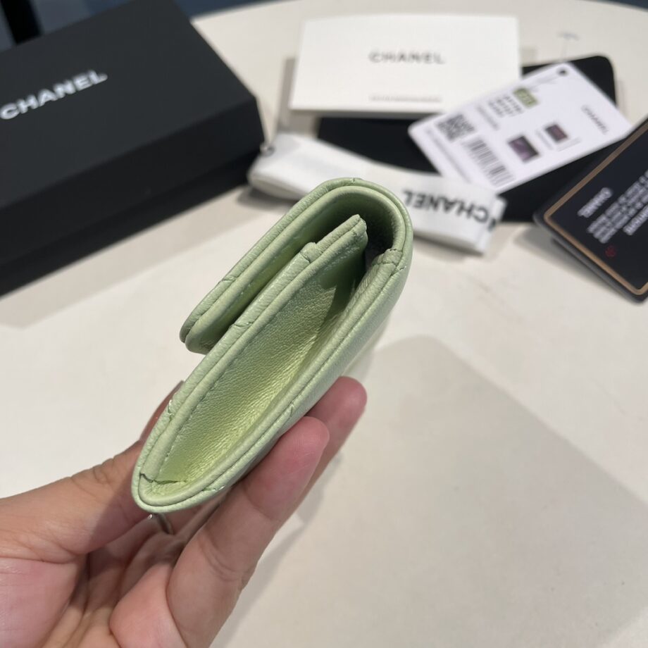 Chanel Light Green 19 Wallet