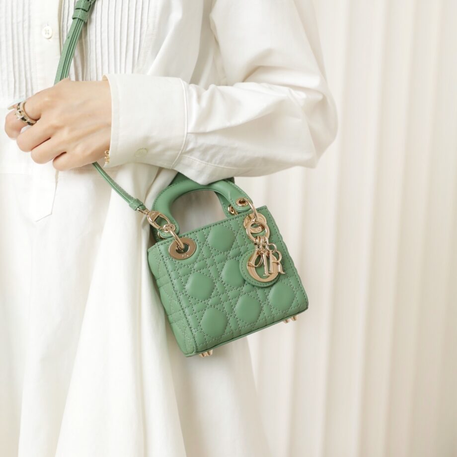 Dior S0856 Green Lady Dior Micro Bag