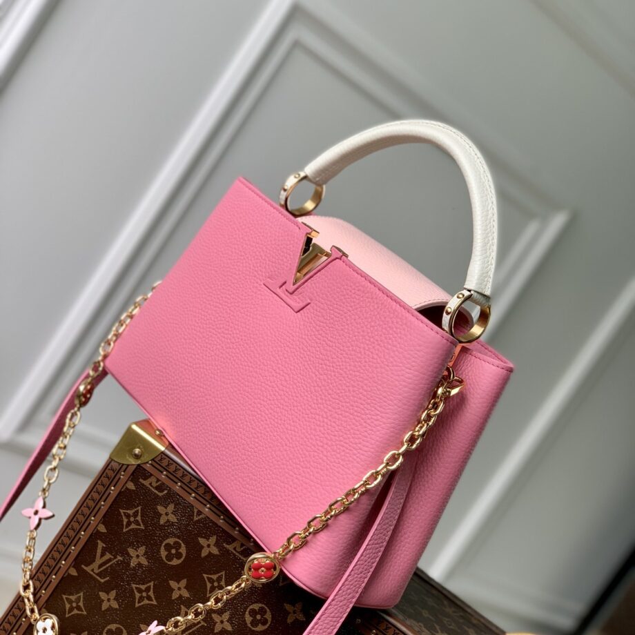 Louis Vuitton M22375 Pink Capucines Medium Handbag