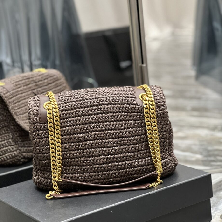 YSL 633158 Niki Raffia Woven Bag 4 Colors Available