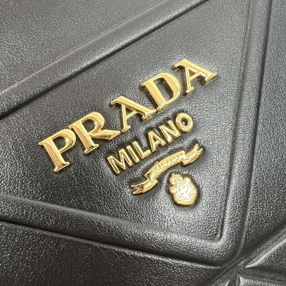 PRADA 1BA379 Small Leather Prada Symbole Bag With Topstitching