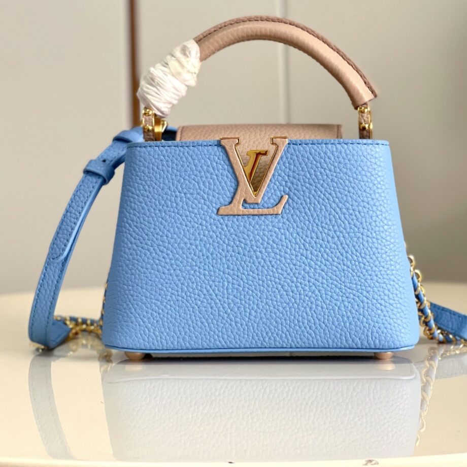 Louis Vuitton N96468 Blue Capucines Mini Bag